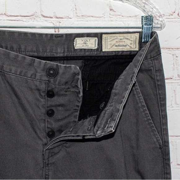 AllSaints Spitalfields Men's Size 30 VOLT Slim fit Chino Pants in Gray - Picture 5 of 8